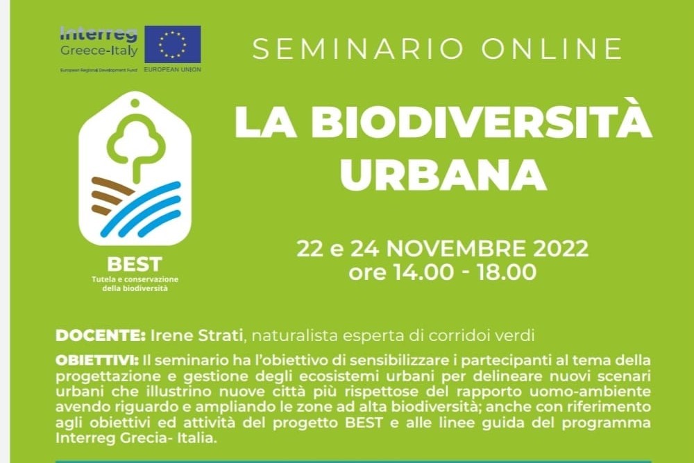 Eventi formativi sulla Biodiversità Urbana